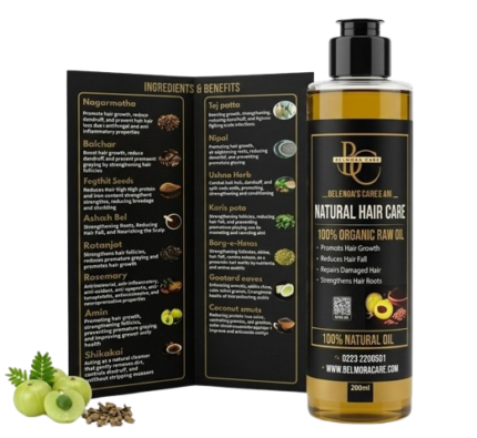 Belmora Care 100% Organic Hair Care Oil